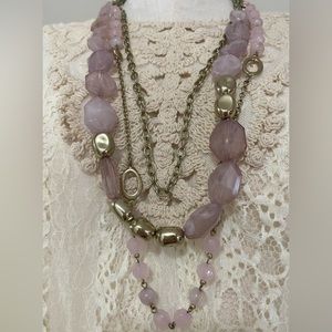 Lilac long necklace